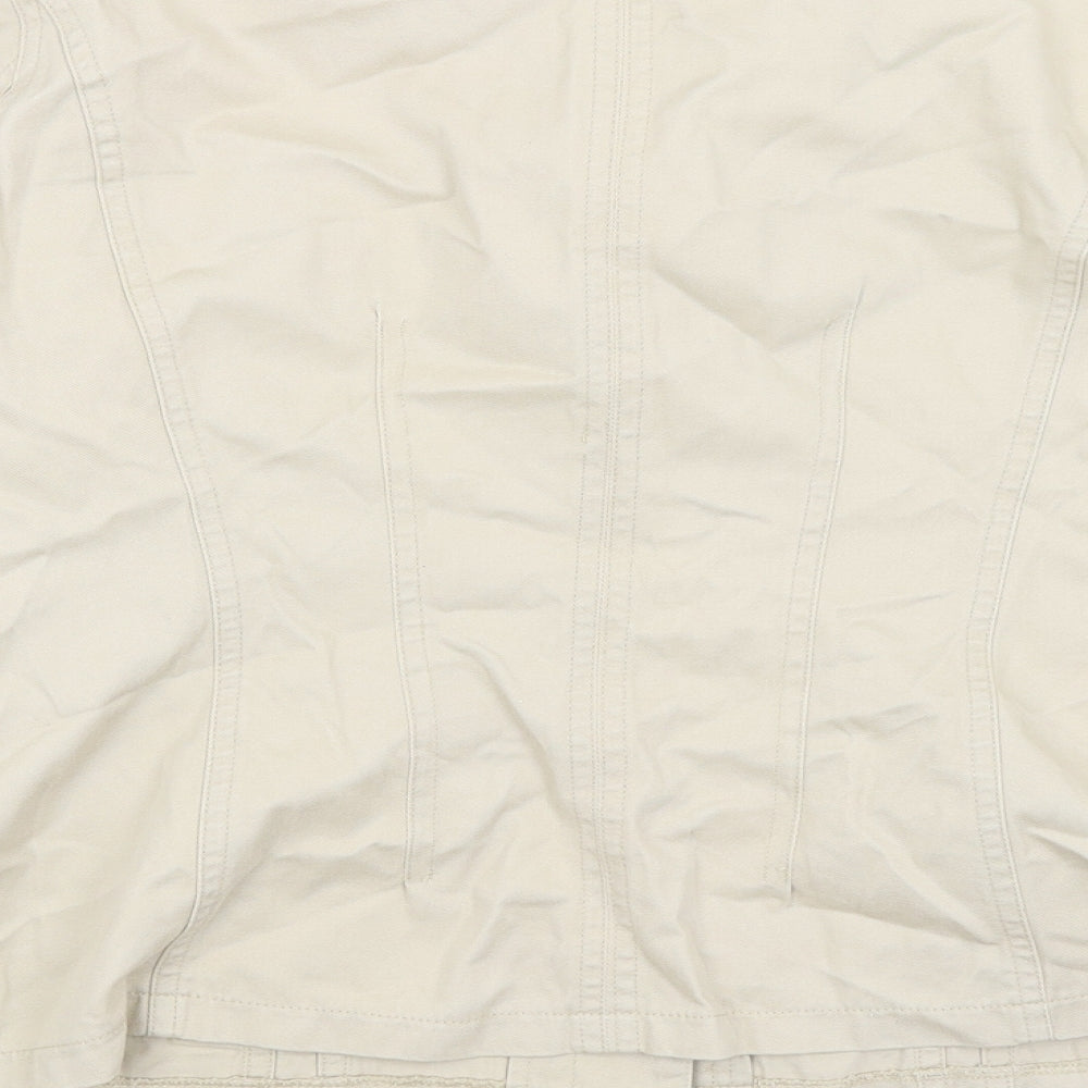 Todays Woman Womens Beige   Jacket  Size 14