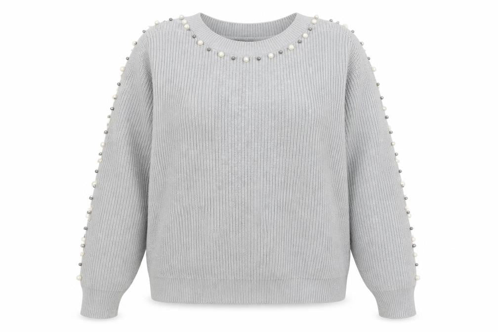 Klass Womens Grey   Pullover Jumper Size M