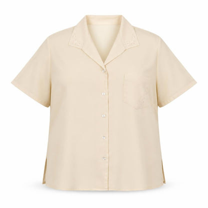 Slimma Womens Pink   Basic Button-Up Size 16