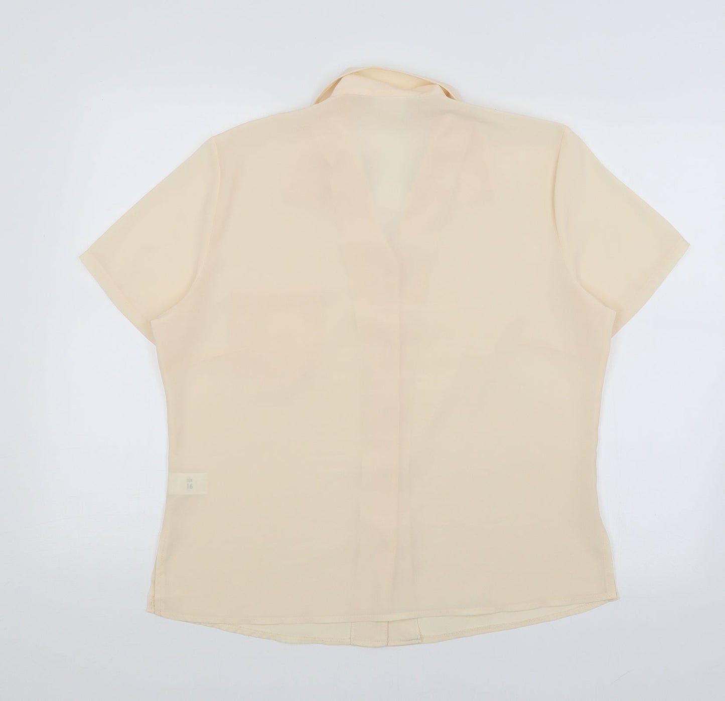 Slimma Womens Pink   Basic Button-Up Size 16