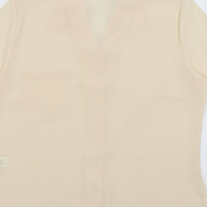 Slimma Womens Pink   Basic Button-Up Size 16