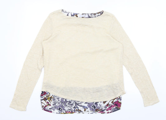 Per Una Womens Gold   Pullover Jumper Size 12