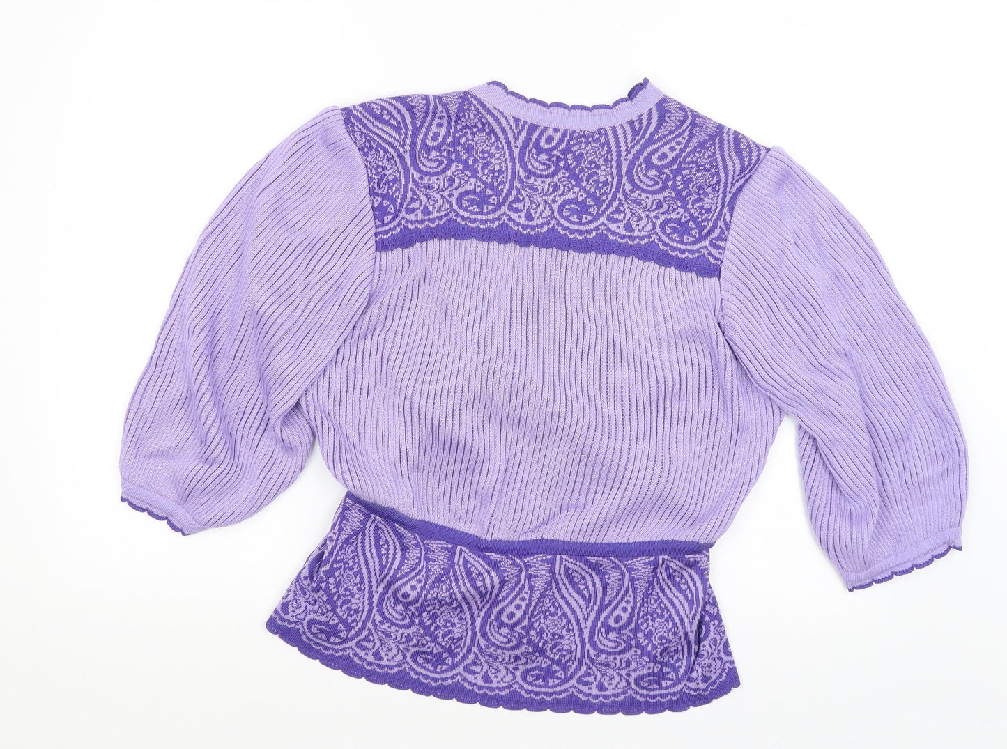 Meici Womens Purple   Pullover Jumper Size 16