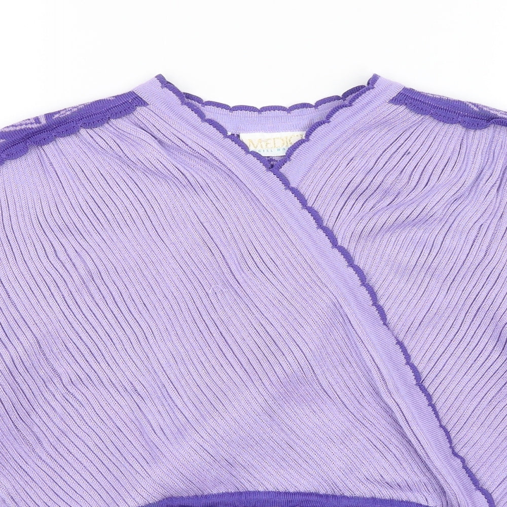 Meici Womens Purple   Pullover Jumper Size 16