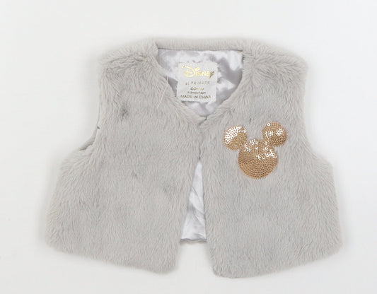 Disney Baby Grey   Vest Jumper Size 6-9 Months