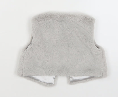 Back view of Disney Baby Grey Vest Jumper, size 6-9, Months