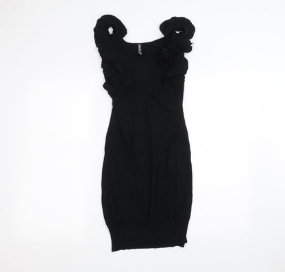 Womens Black   A-Line  One Size