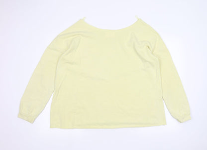 Next Womens Yellow   Pullover Jumper Size L