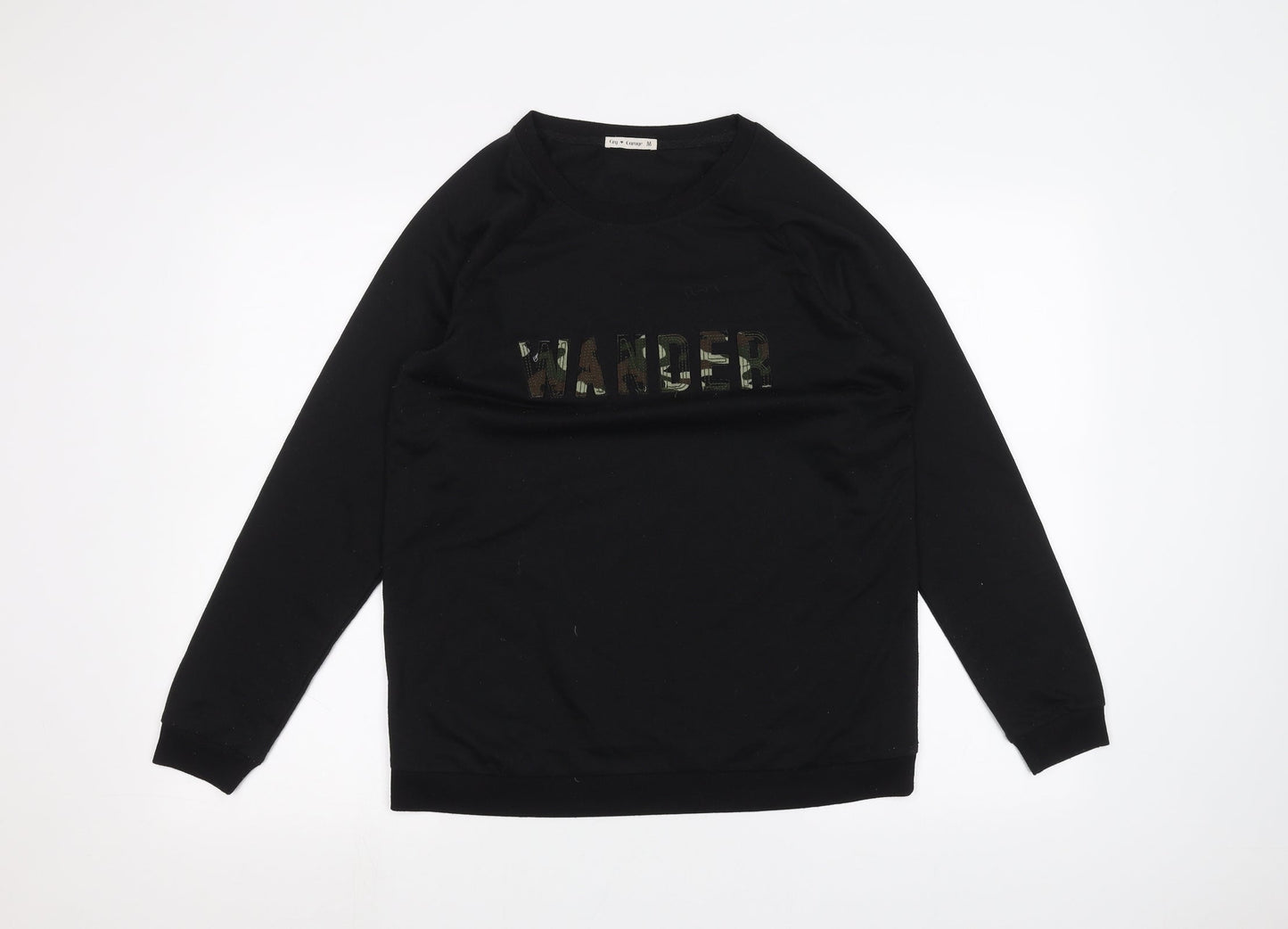 Garage Mens Black   Pullover Jumper Size M
