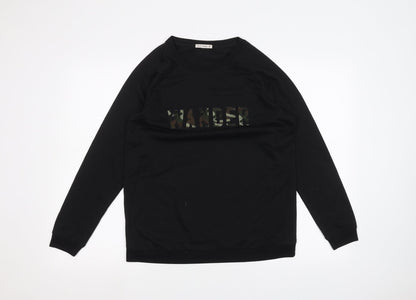 Garage Mens Black   Pullover Jumper Size M