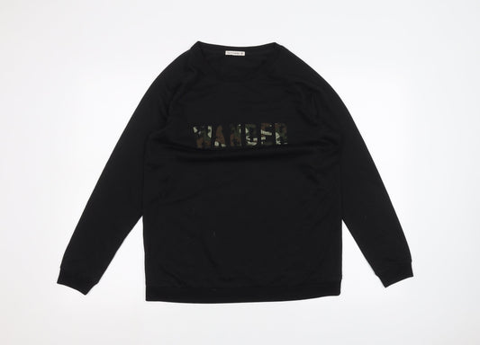 Garage Mens Black   Pullover Jumper Size M