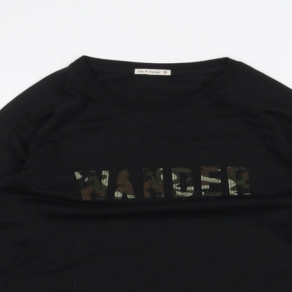 Garage Mens Black   Pullover Jumper Size M