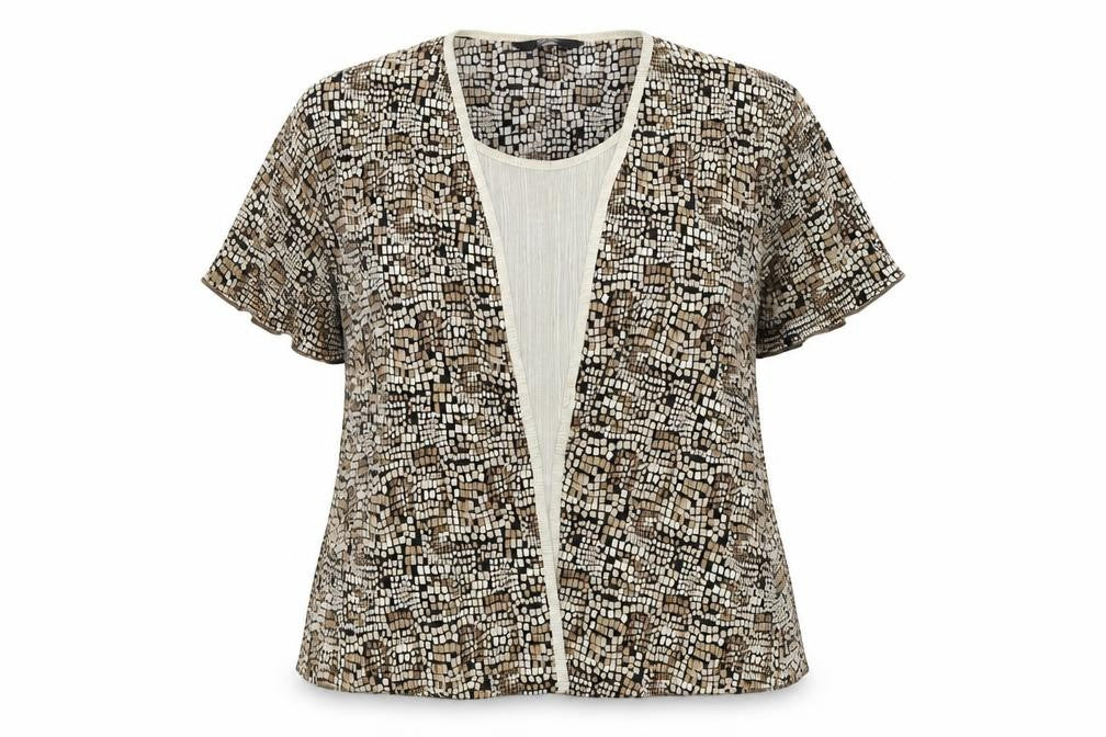 Felisa Womens Brown   Basic Blouse Size 2XL