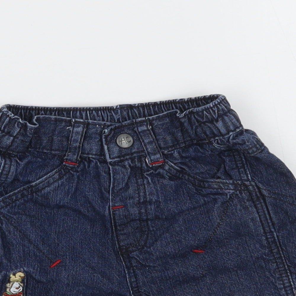 Mothercare Boys Blue   Cropped Jeans Size 0-3 Months