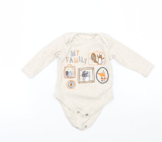 Nutmeg Baby Beige   Babygrow One-Piece Size 0-3 Months