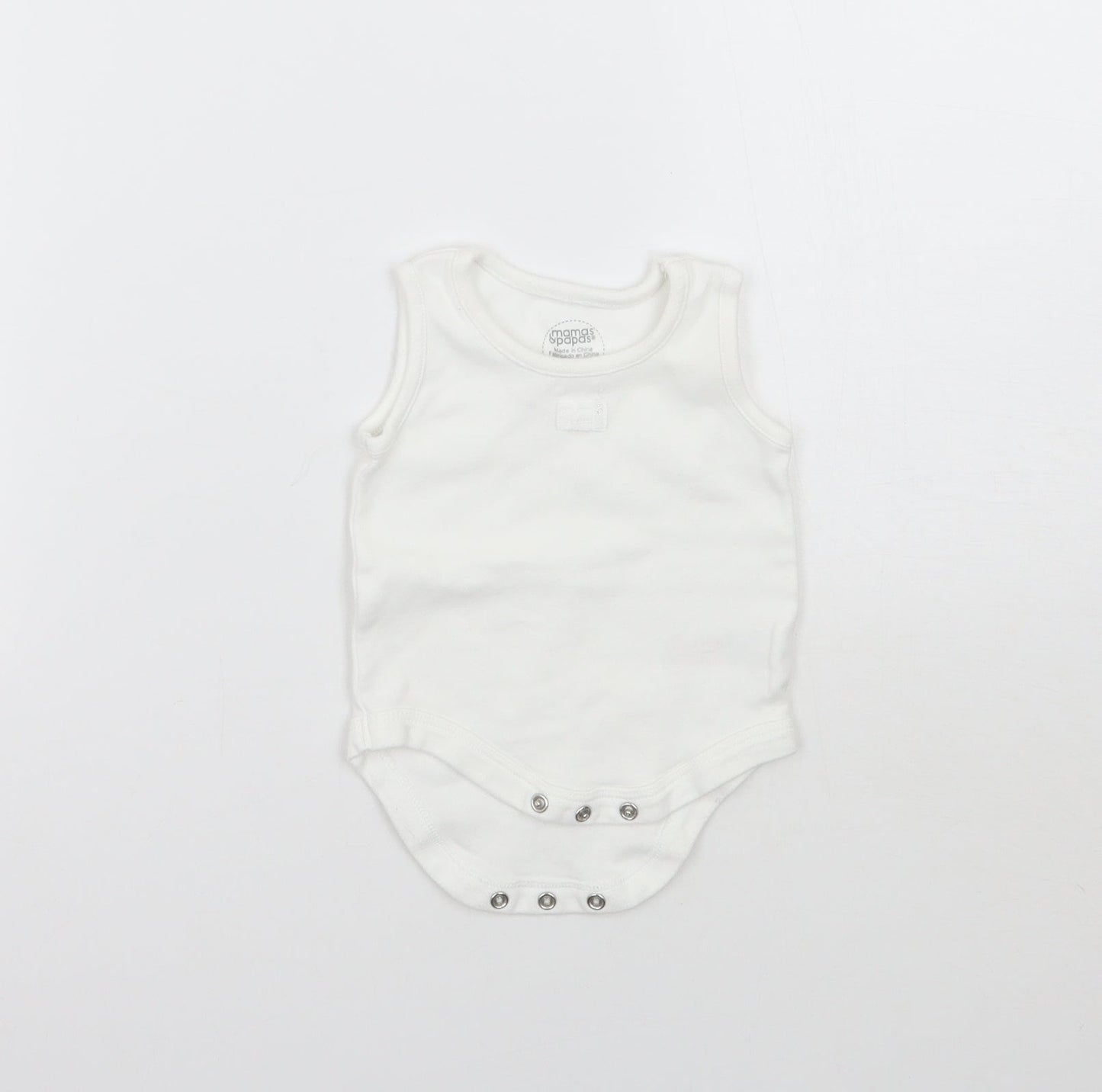 Mammas & Pappas Baby White   Babygrow One-Piece Size Newborn