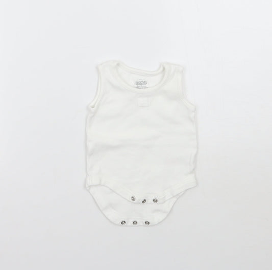Mammas & Pappas Baby White   Babygrow One-Piece Size Newborn