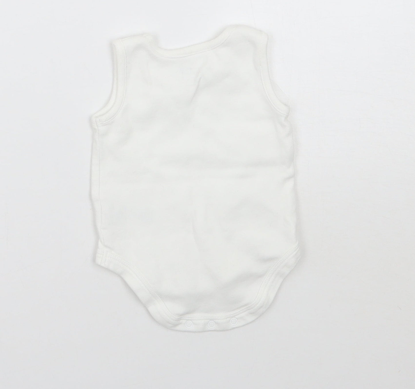 Mammas & Pappas Baby White   Babygrow One-Piece Size Newborn