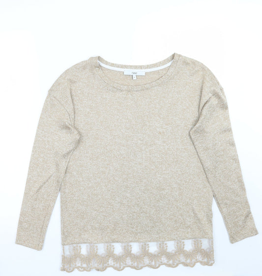 NEXT Womens Beige   Pullover Jumper Size 8