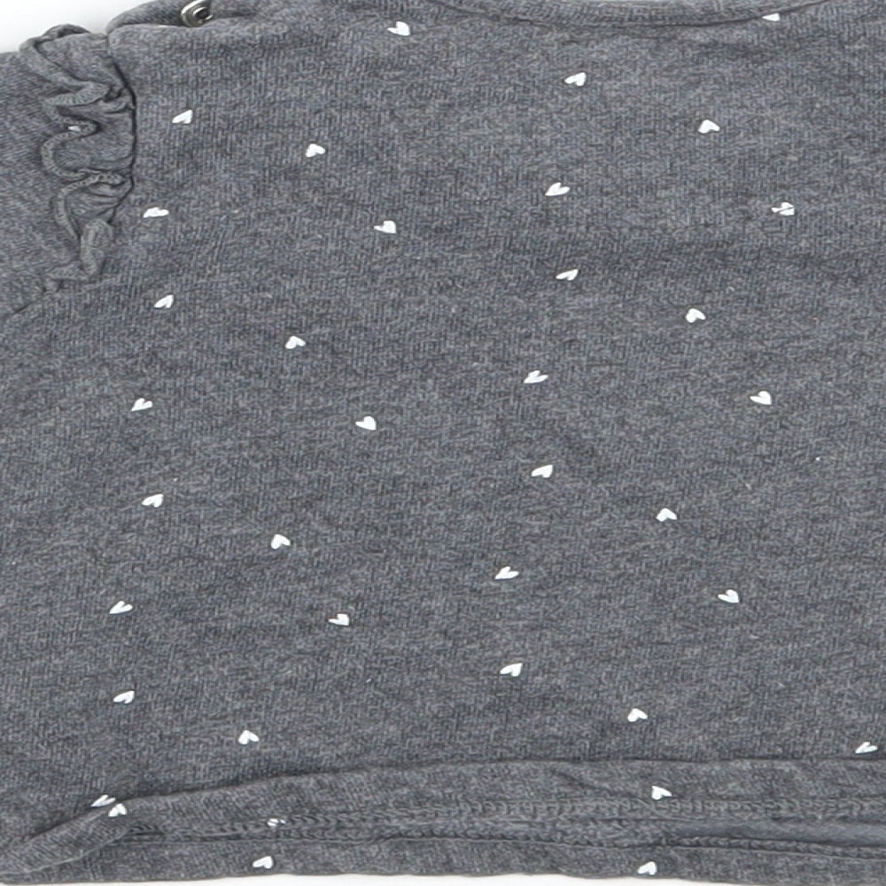 Disney Girls Grey   Basic T-Shirt Size 0-3 Months