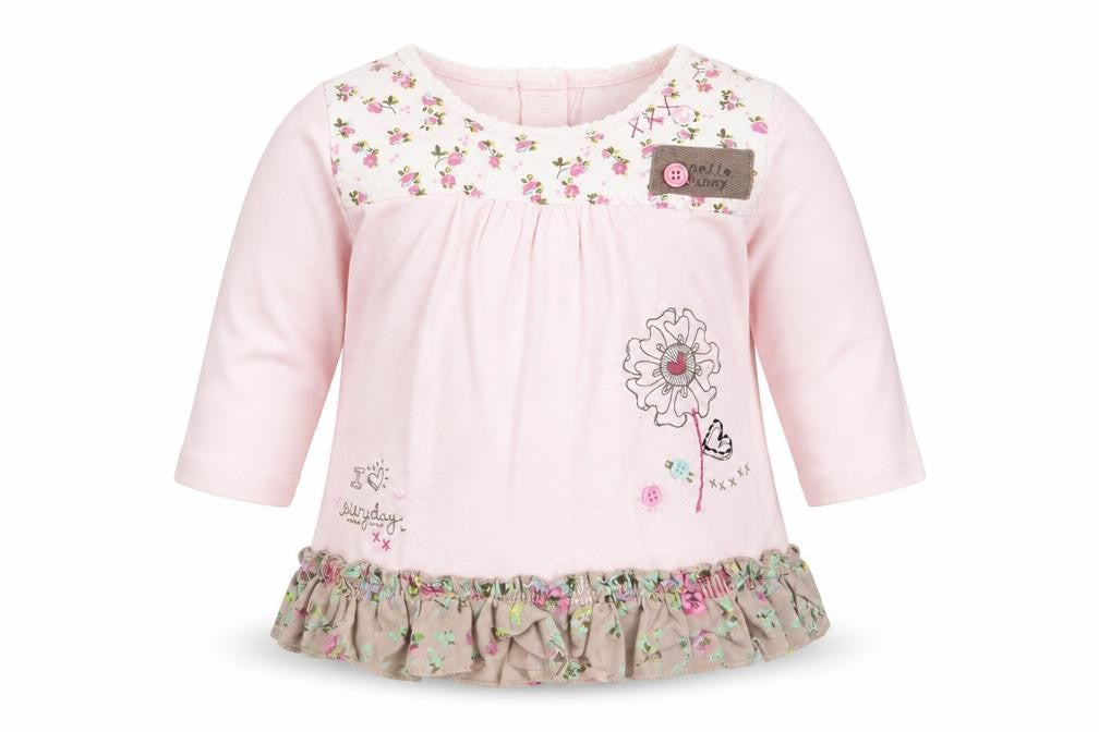 NEXT Girls Pink Floral  Basic T-Shirt Size 3-6 Months