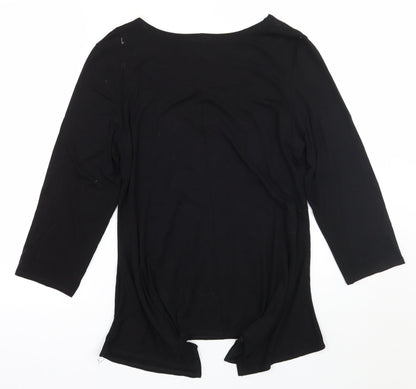 Saloos Womens Black   Basic T-Shirt Size L