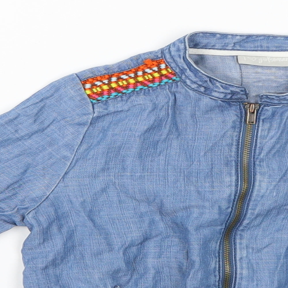 i love girls wear  Girls Blue   Basic Jacket Jacket Size 3 Years