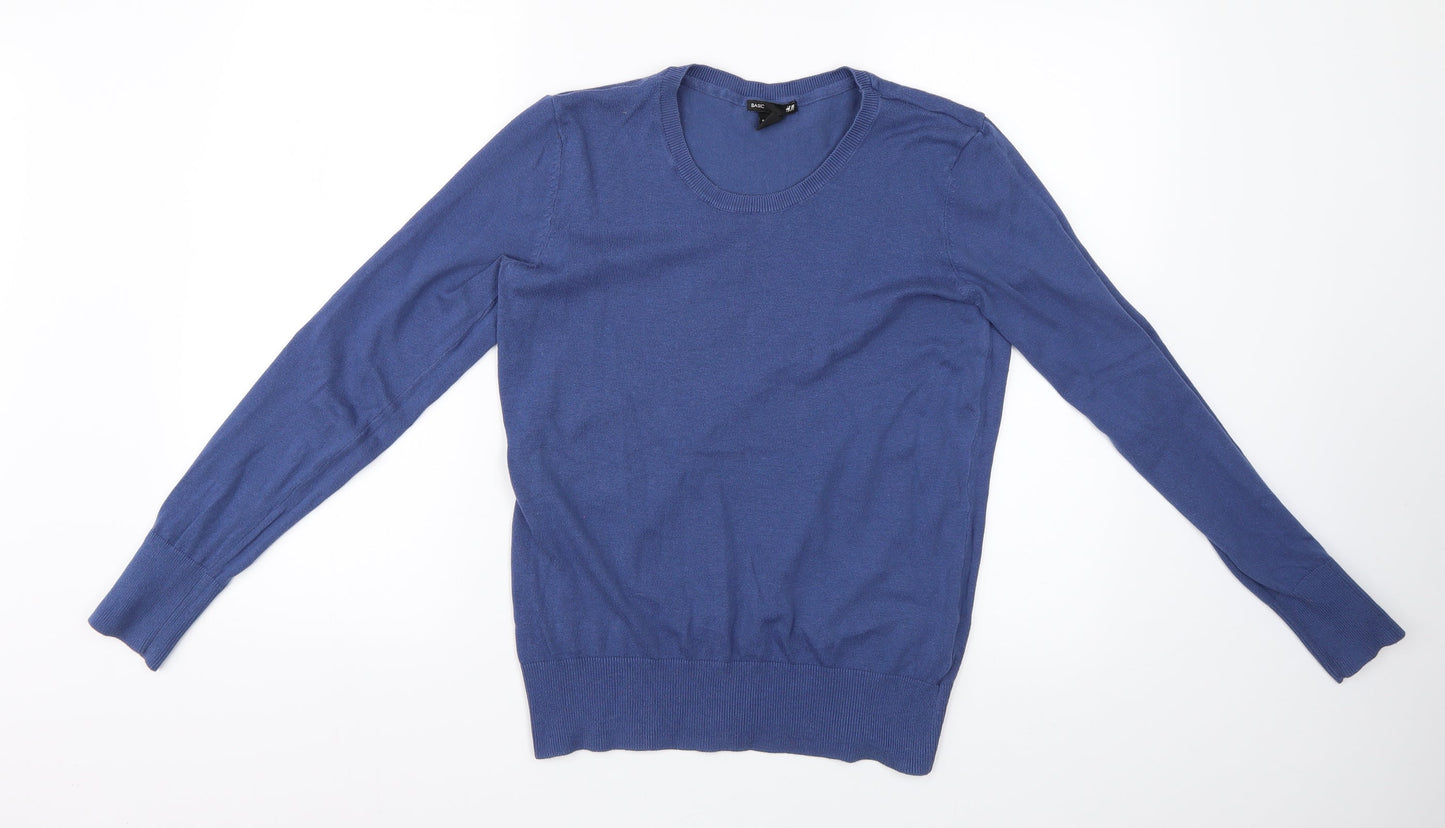 H&M Womens Blue   Basic Blouse Size M