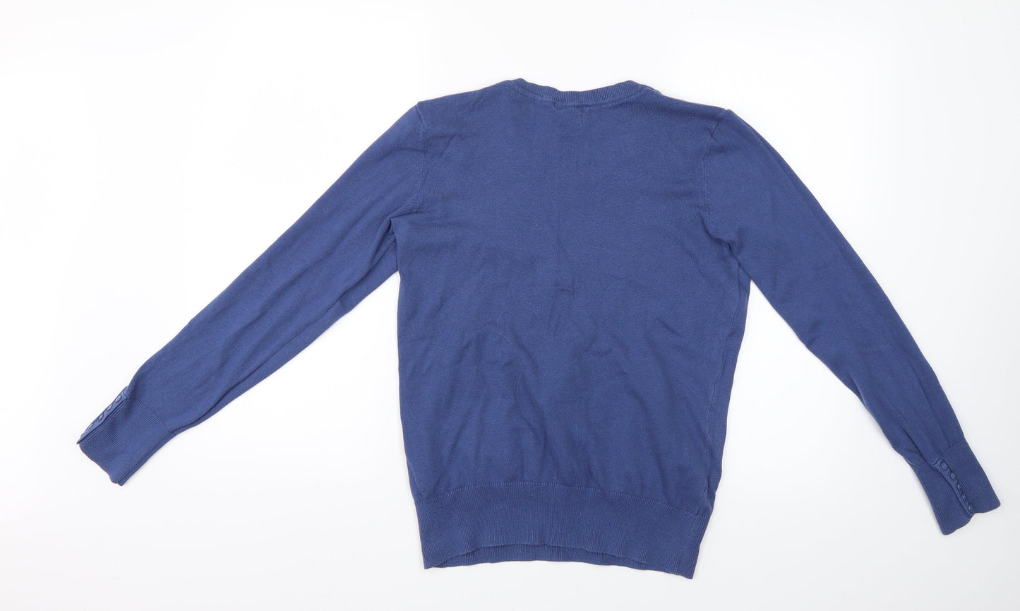 H&M Womens Blue   Basic Blouse Size M