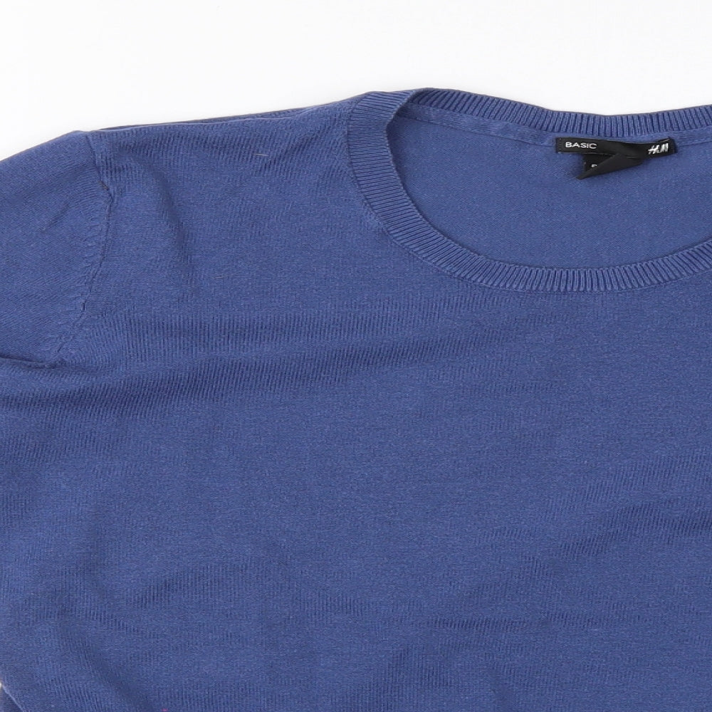 H&M Womens Blue   Basic Blouse Size M