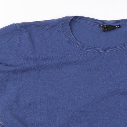H&M Womens Blue   Basic Blouse Size M