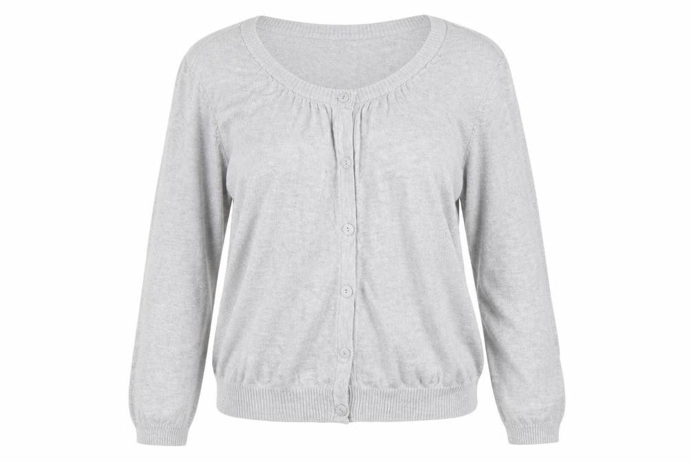 H&M Womens Grey   Cardigan Jumper Size 8