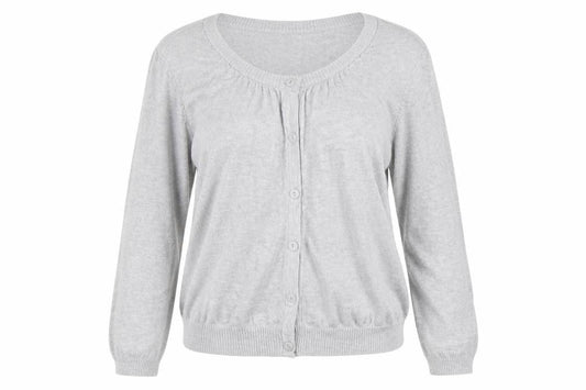 H&M Womens Grey   Cardigan Jumper Size 8