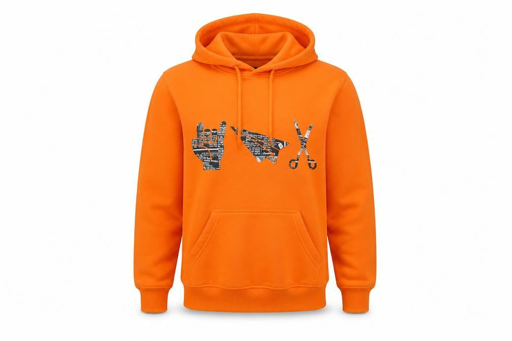 little whitelies Womens Orange   Pullover Hoodie Size S