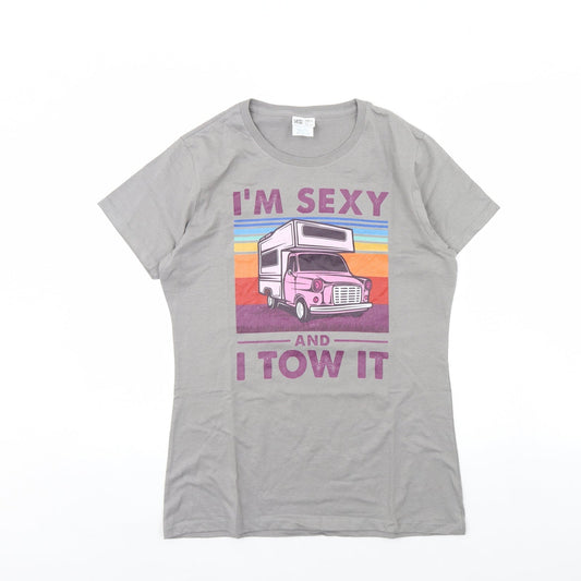 Preworn Womens Grey   Basic T-Shirt Size M