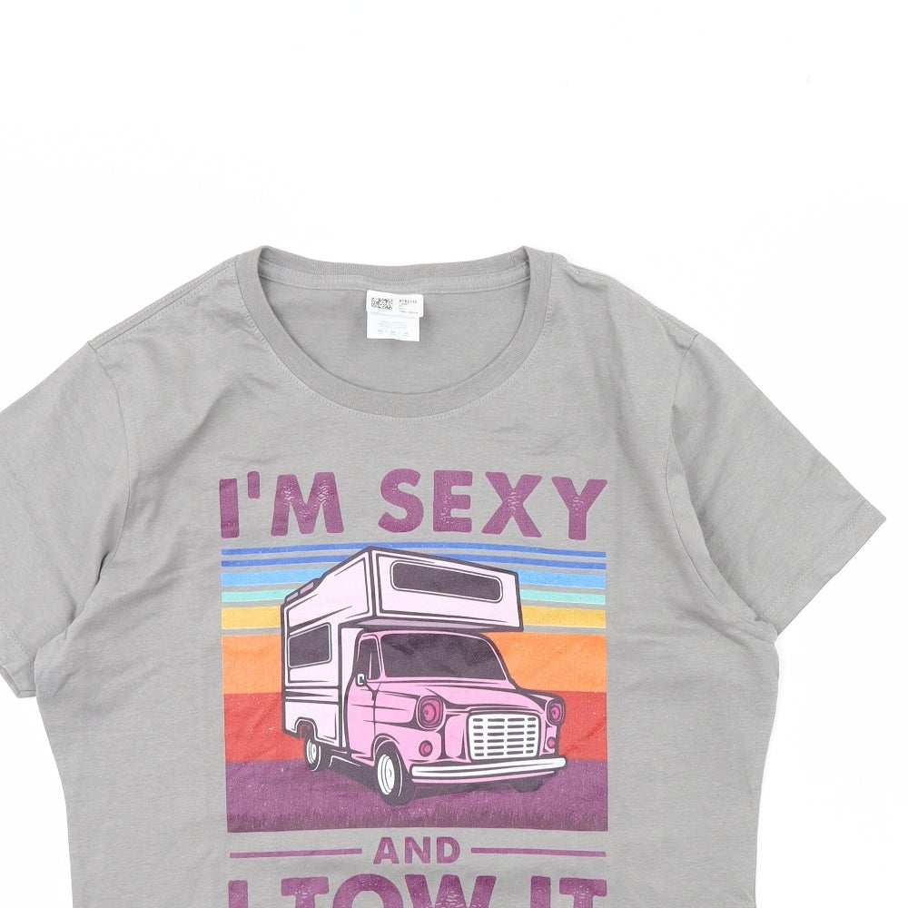 Preworn Womens Grey   Basic T-Shirt Size M