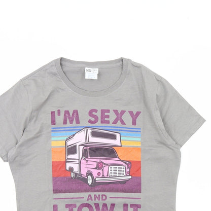Preworn Womens Grey   Basic T-Shirt Size M