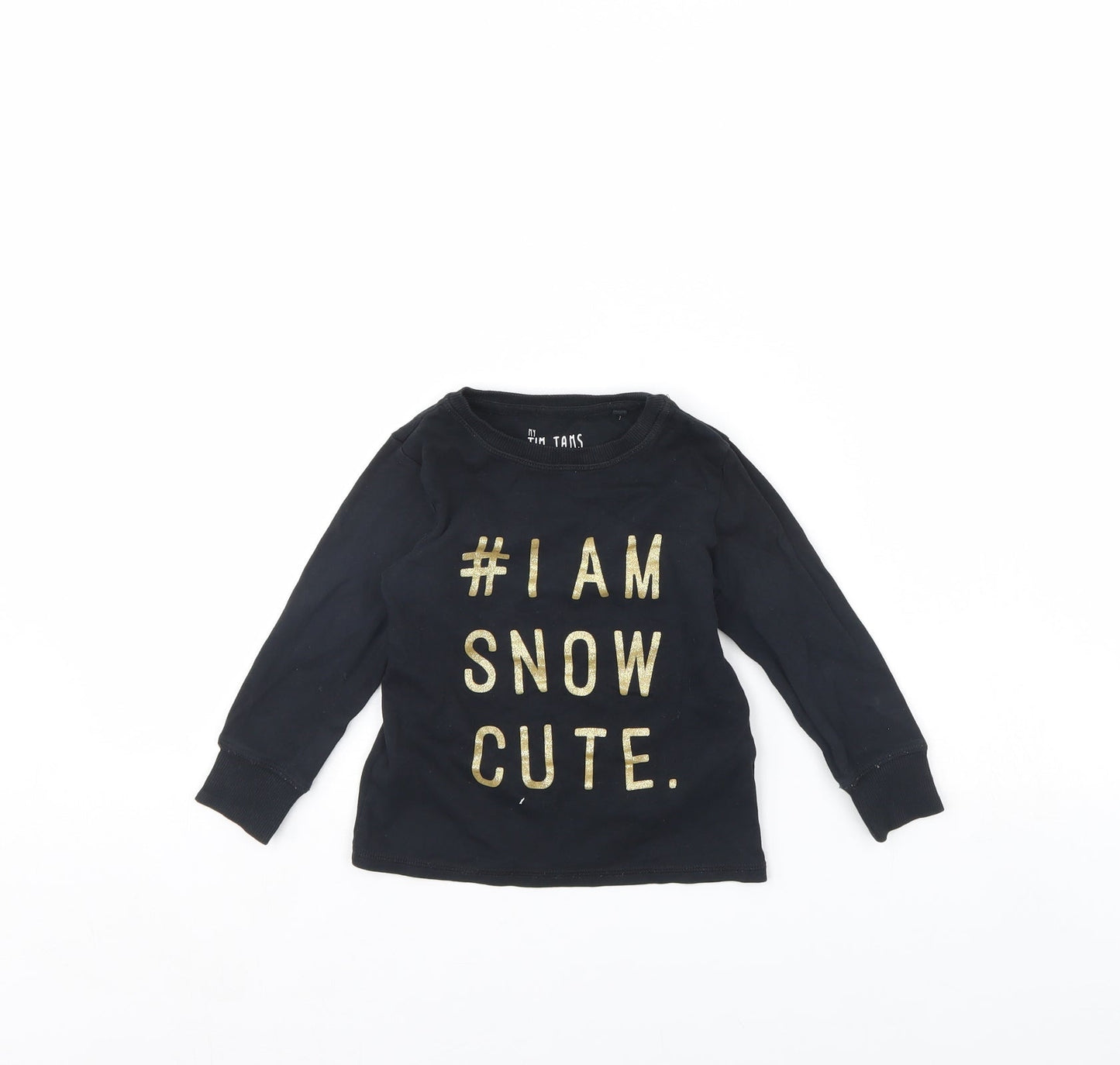 NEXT Girls Black Solid  Cami Pyjama Top Size 2 Years  - christmas