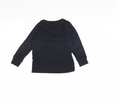 Next Girls Black Solid  Cami Pyjama Top Size 2 Years  - christmas