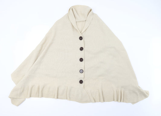 Preworn Womens Brown  Knit  Shawl/Wrap