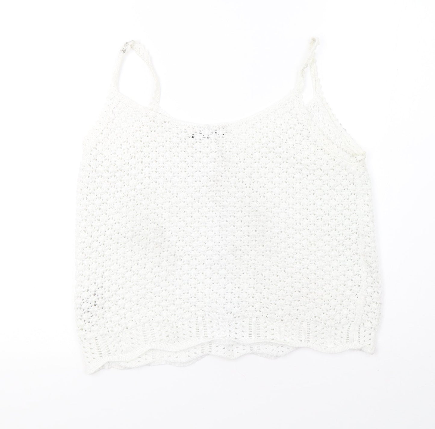 Marks and Spencer Womens White   Basic Tank Size 10
