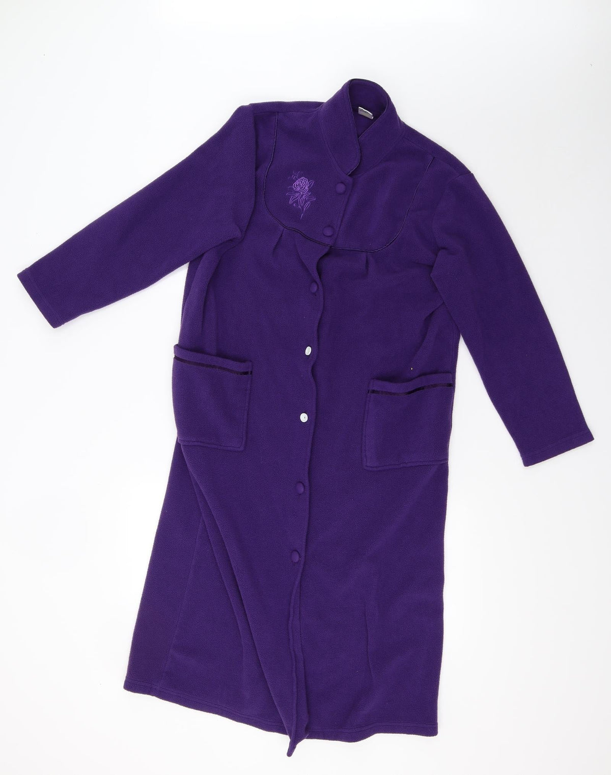 Preworn Womens Purple  Fleece Jacket  Size 12