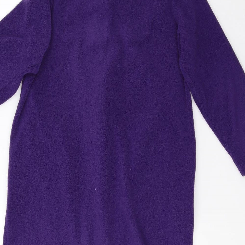 Preworn Womens Purple  Fleece Jacket  Size 12