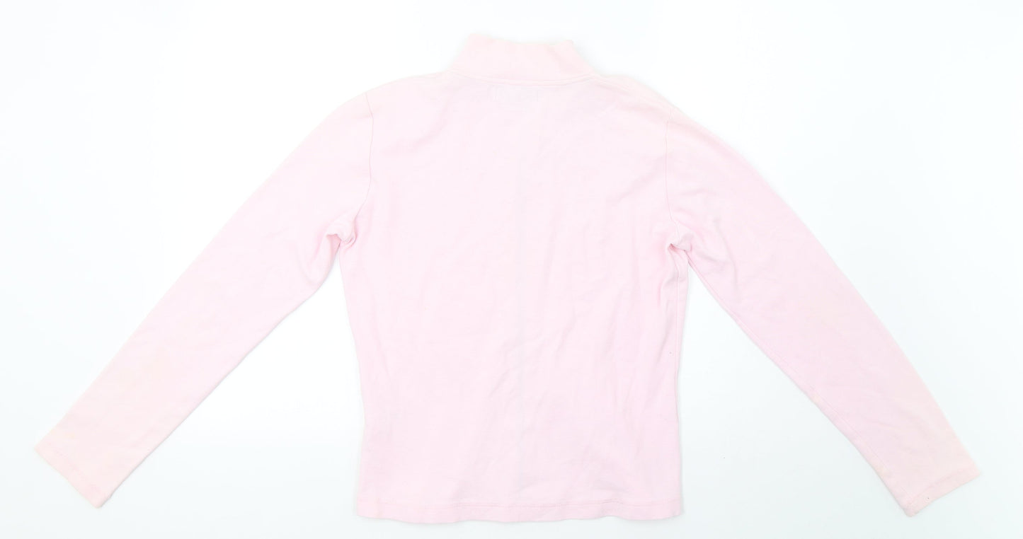 VILA Womens Pink   Full Zip Sweatshirt Size L