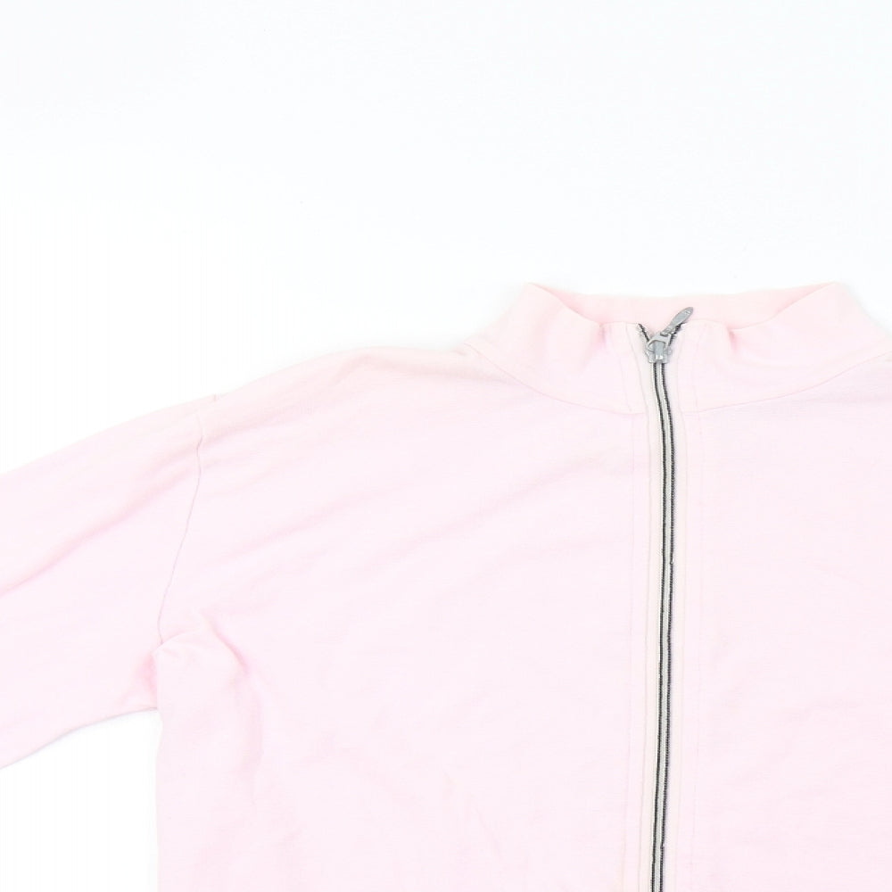 VILA Womens Pink   Full Zip Sweatshirt Size L
