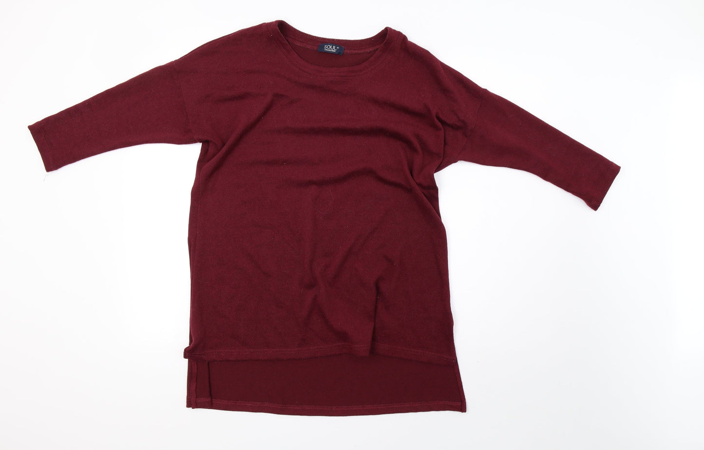soul collection Womens Red  Knit Pullover Sweatshirt Size S