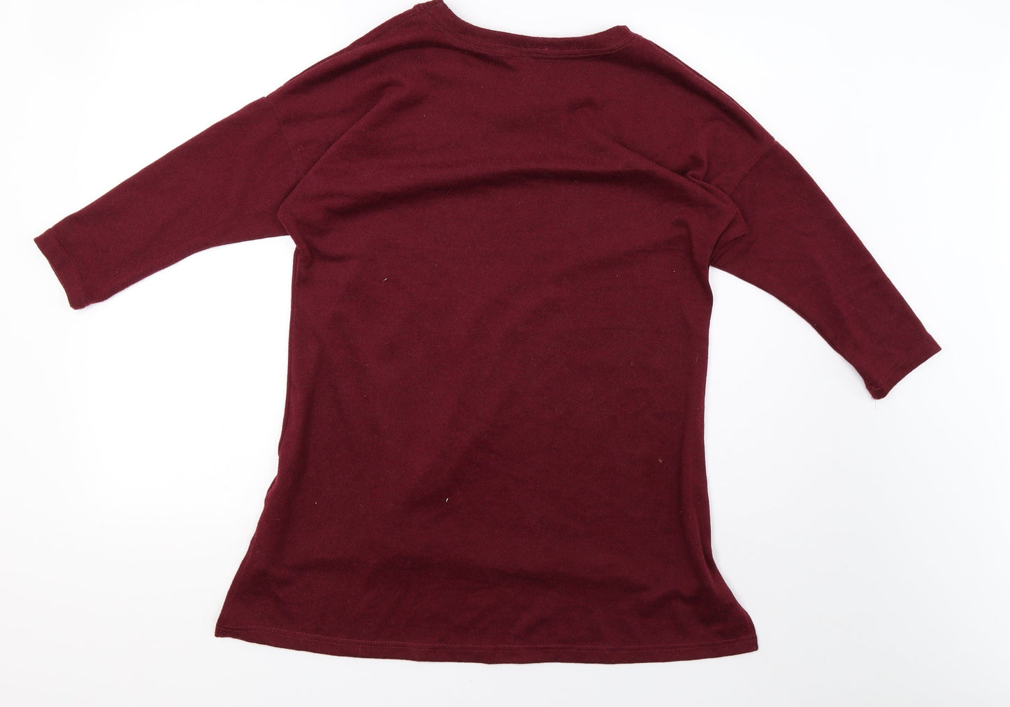 soul collection Womens Red  Knit Pullover Sweatshirt Size S
