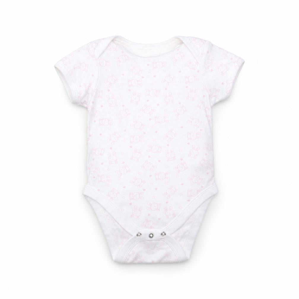 F&F Girls White Polka Dot  Babygrow One-Piece Size 9-12 Months