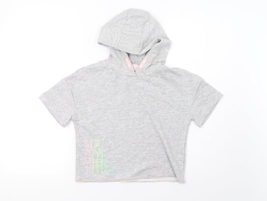 Primark Girls Grey   Pullover Hoodie Size 7-8 Years