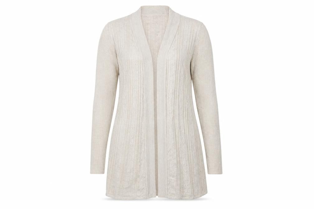 Bonmarché Womens Beige Knit Cardigan Jumper Size XS